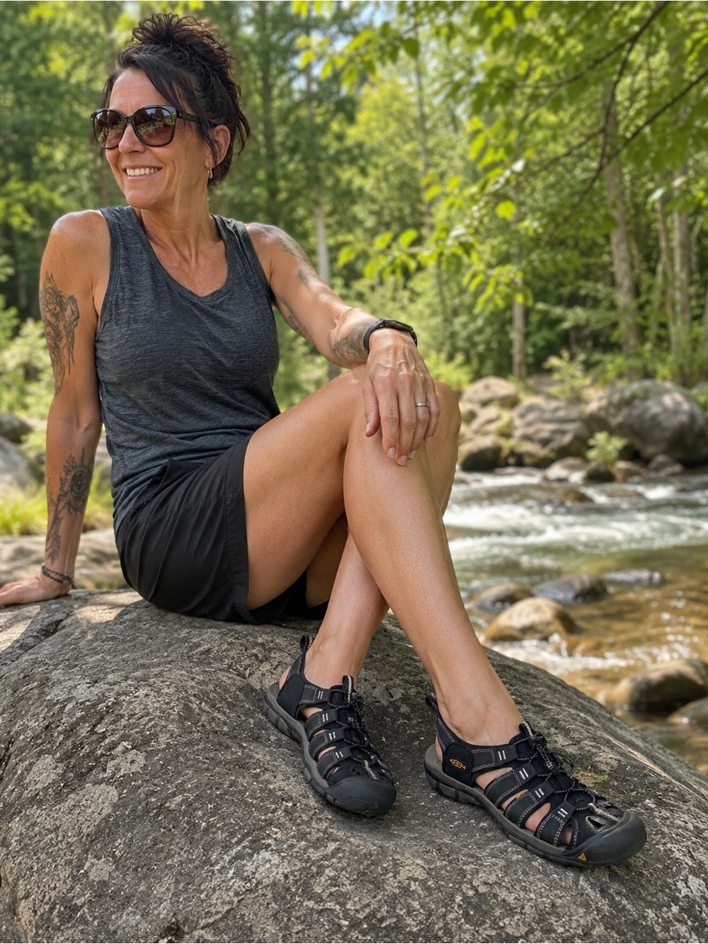 Keen Black Strappy Outdoor Sandals